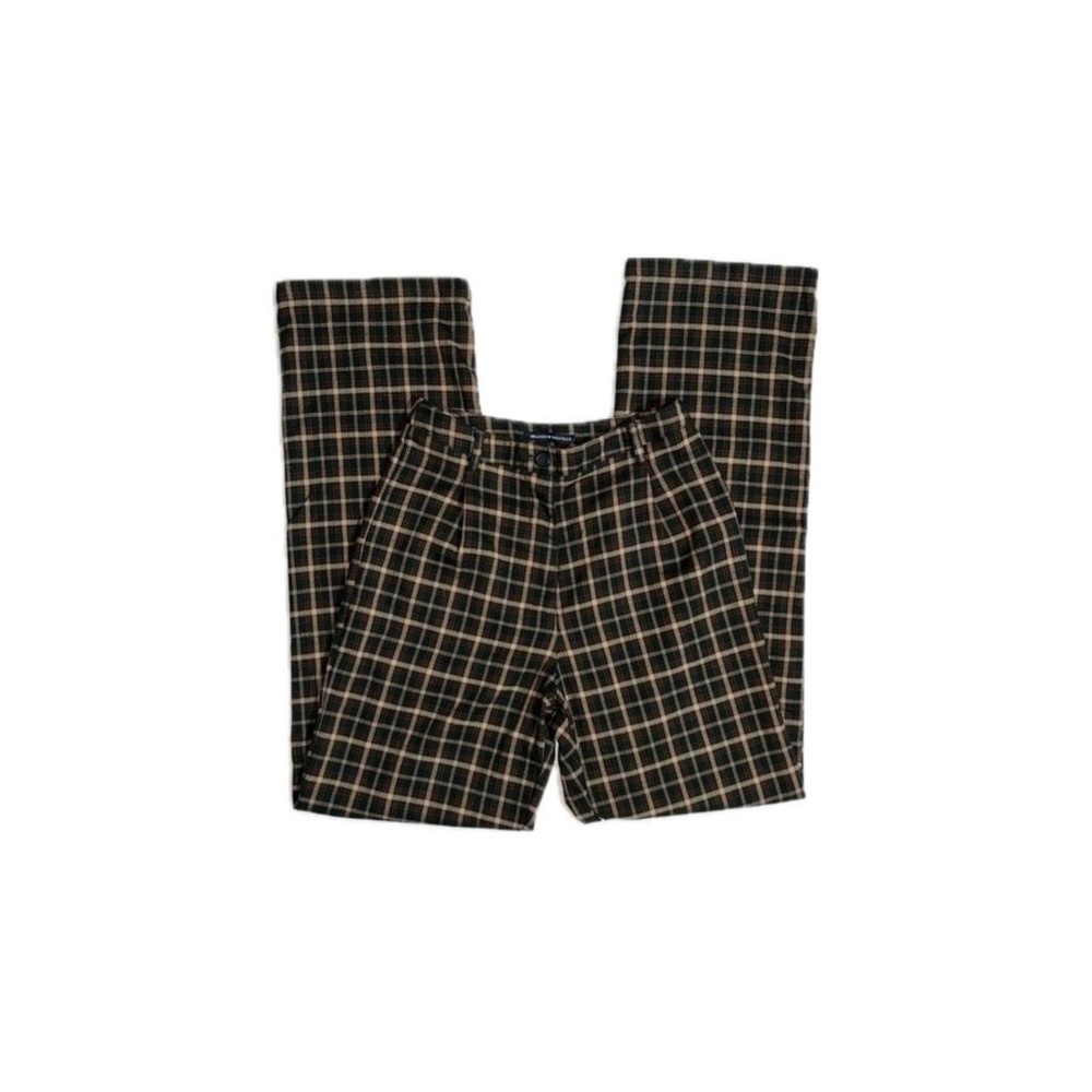 'Amelia’ Plaid Brandy Melville John Galt Brown Pants